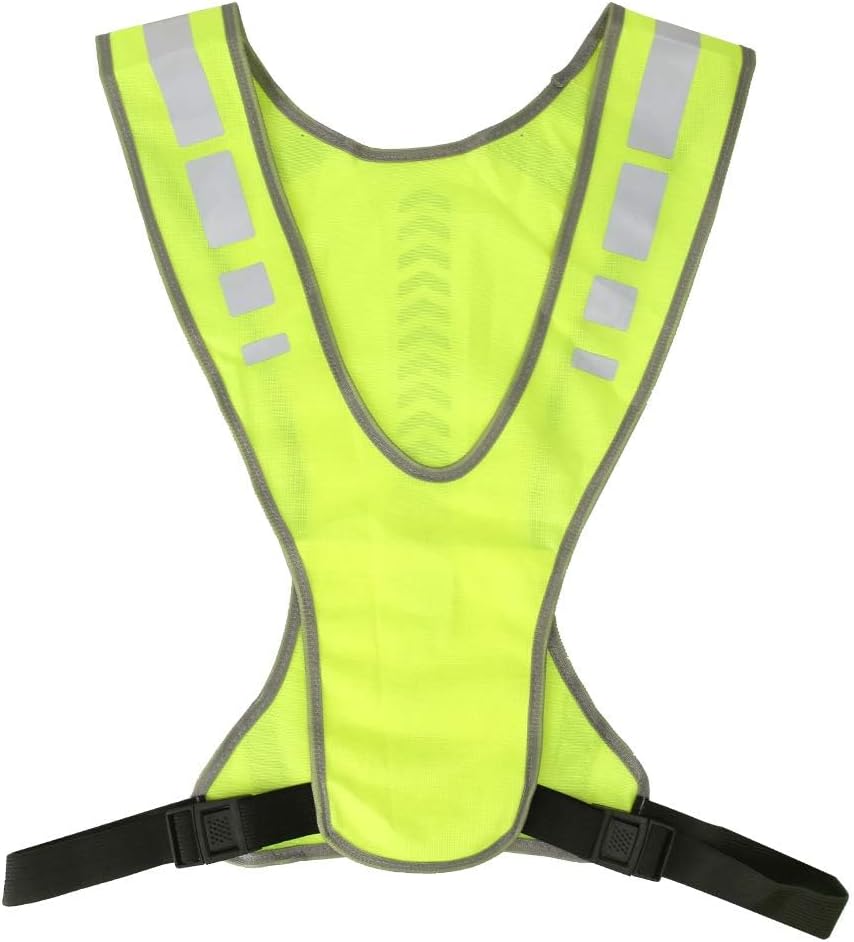 ASKIND Reflective Running Vest, Outdoor Reflective Safety Vest Gear High Visibility Night Cycling Vest with Pocket for Women Men Kids Night Walking Bicycle Jogging