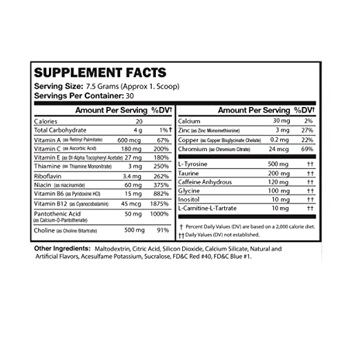 Morning Buzz Energy Drink Powder, Sports Nutrition Endurance And Energy Product, 30 Servings Cranberry Apple, 8 Ounces #TOP1
