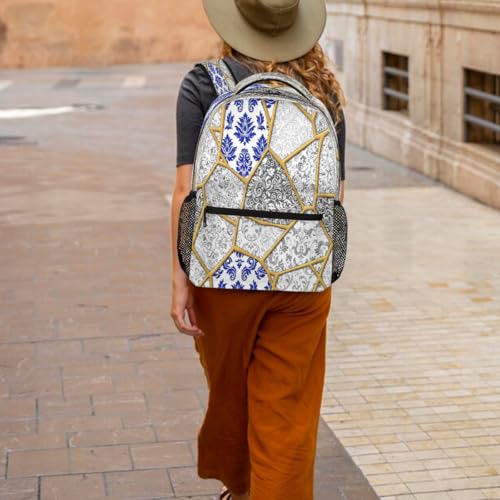 Mochila escolar ligera Kintsugi con compartimento para laptop 6