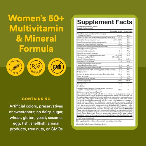 Natural Factors Whole Earth & Sea Women's Multivitamin 50+
