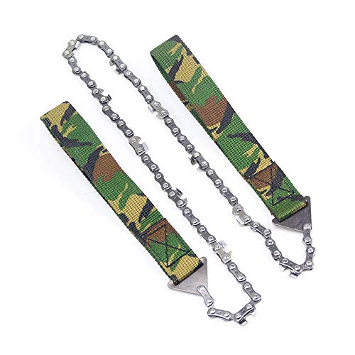 Ajcoflt Sobrevivência Mão Chainsaw Pocket Chainsaw Com Cinto Bolsa Bolsa para Camping Caminhadas Ao