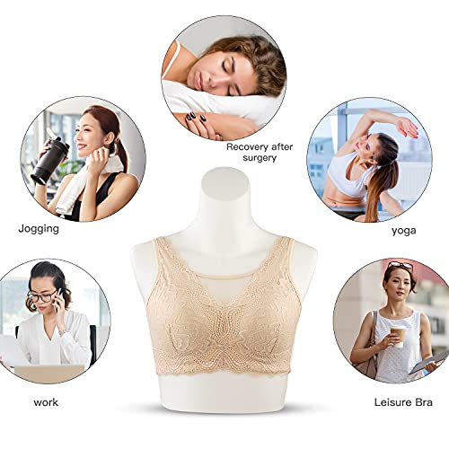 Polreta Mastectomy Bra With Pockets For Breast Prosthesis Women Everyday Bra Skin #TOP4