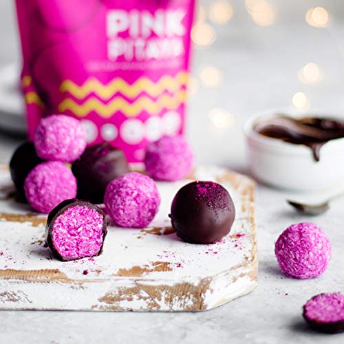 Suncore Foods – Premium Pink Pitaya Supercolor Powder, 5oz each, 20oz total (4 Pack) – Natural Red Dragon Fruit Food Coloring Powder, Plant Based, Vegan, Gluten Free, Non-GMO