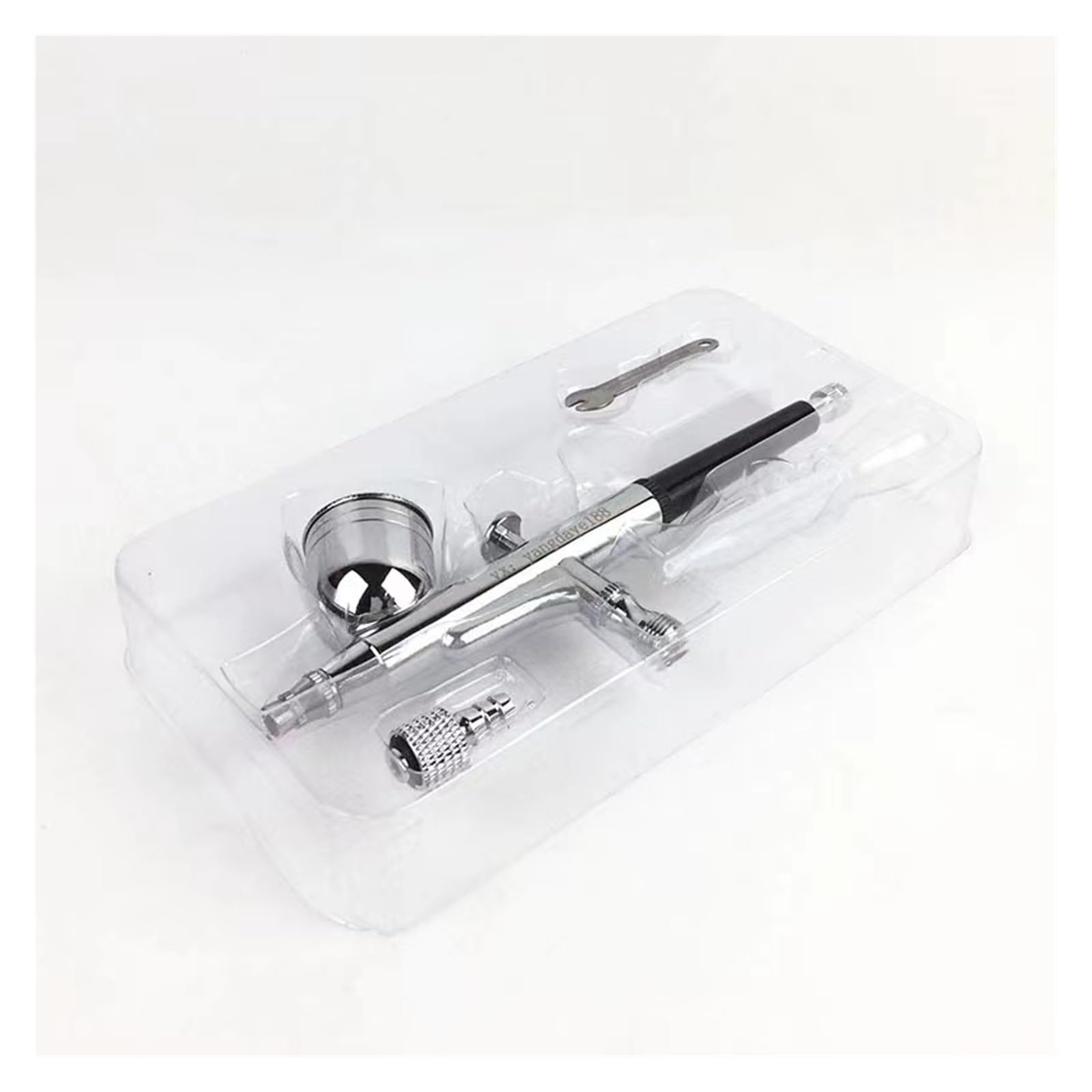 Pistolet lakierniczy， Aerograf Mini Spray Gun 130 do zdobienia paznokci, tatuaży, rozpylacza, modeli zabawek do ciast, malowania samochodów, prac artystycznych DIY(Black Spray Gun)