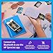 HP Sprocket Sofortbilddrucker, 2 x 3 Zoll (5,1 x 7,5 cm) Zink-Fotopapier mit Kleberückseite, tragbar, kabellos, kompatibel mit iOS- und Android-Geräten via Bluetooth, Violett.