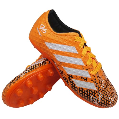 Chuteira Infantil Futebol de Campo Juvenil Runway Laranja Tamanho:33;Cor:Laranja