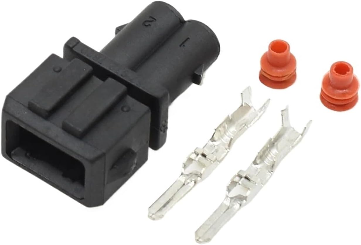 AICNRUT 3Set 2 Pin 357 972 762/357 972 752 Male Female Automotive Waterproof Wiring Harness Connector(Army green -3Set)