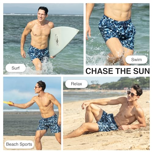 Image of Kanu Surf Men's Big Viper Extended Size Stripe Swim Trunk