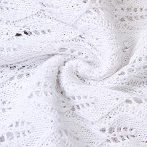 Mimixiong Coperta per bambini lavorata a maglia in...