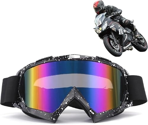 KUONTD Ski Snowboard Brille 100% Schutz Anti Beschlag über der Brille Winter Schneebrille mit Sphärischer Abnehmbarer Scheibe Farbige Linse Geeignet für Männer und Frauen