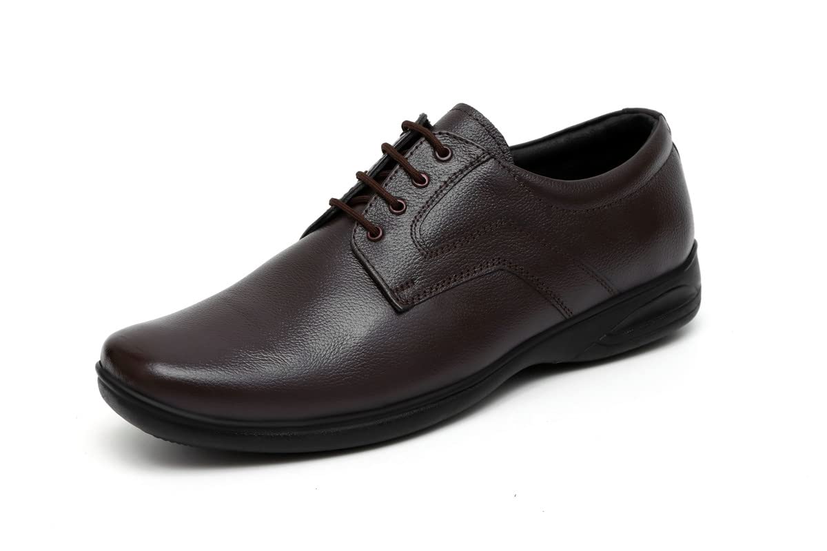 ARAMISH Brown Pure Leather Formal Derby Shoes for Men - 10 UK (B0C24HYD5X) Amazon Price History, Amazon Price Tracker