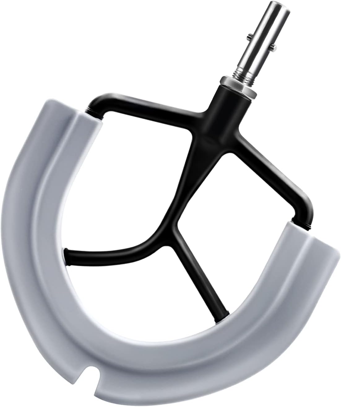 Flex Edge Beater For ZACME 7.4QT Stand Mixer, Stand Mixer Accessory, ZACME Attachments For 7.4QT Mixer, Fits Tilt-Head Stand Mixer Bowls For 7.4 Quart Bowls, Beater With Silicone Edges, White