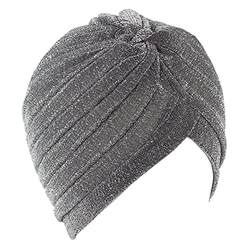 Vobozeany Bonnet Turban Femme Mode Chimio Turban Cheveux Doux Bonnet de Nuit Bonnet à Nœud Pré-Noué pour Cancer Perte de Cheveux Sortie Vacances Cover
