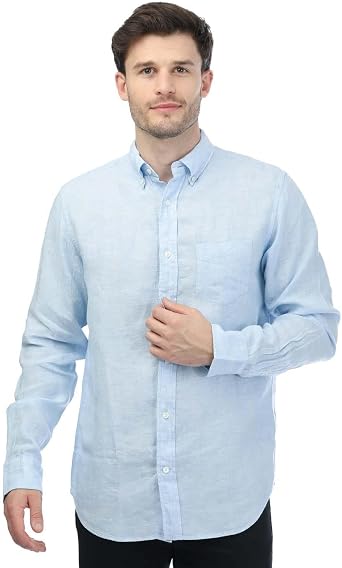 GANT Men 3230085-468 Regular Fit Linen Shirt