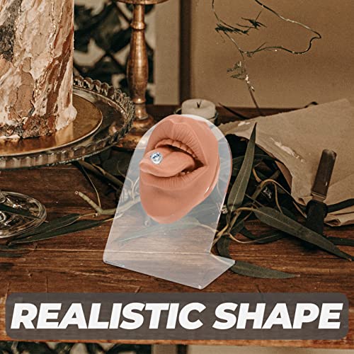 Modèle de bouche simulée pour la pratique du piercing en silicone