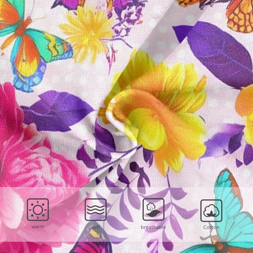 Cartoon Toddler Underwear Floral 2t Cotton Panties Little Girl Vibrant Colorful Floral Pink Undies Kids Briefs3