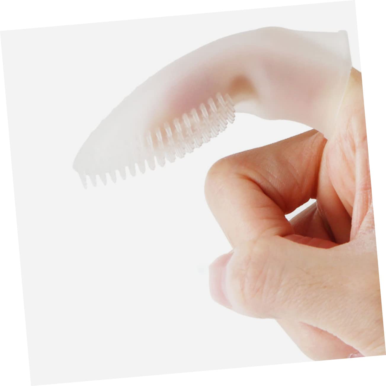 Sosoport 4pièces Brosse à Dents Pour Chiens Silicone Outil De Soin Pour Animaux Brosse à Doigts Douce Pour Nettoyage Des Dents Des Chiens Chats