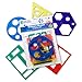 Learning Resources Kit de pochoirs de Formes primaires, LER5440