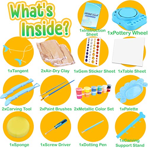 Insnug ISG-441001 Mini Kids Pottery Wheel: Complete Painting Kit thumb #3