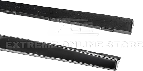 Vista 16 de Repuesto para Chevrolet Camaro LT LS SS 2010-2015 Par de extensión de panel basculante de faldas laterales estilo ZL1 (fibra de carbono)