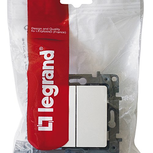 Legrand 664702 Commutateur double Niloé 10 AX 250 V ~, blanc