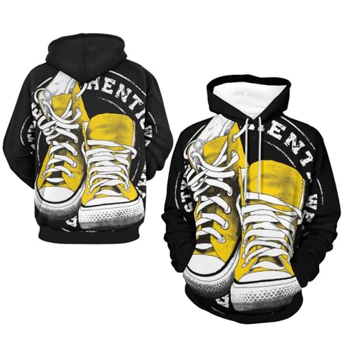 Hoody sweat jaune UMENG le pull à capuche confortable qui ne se déforme pas