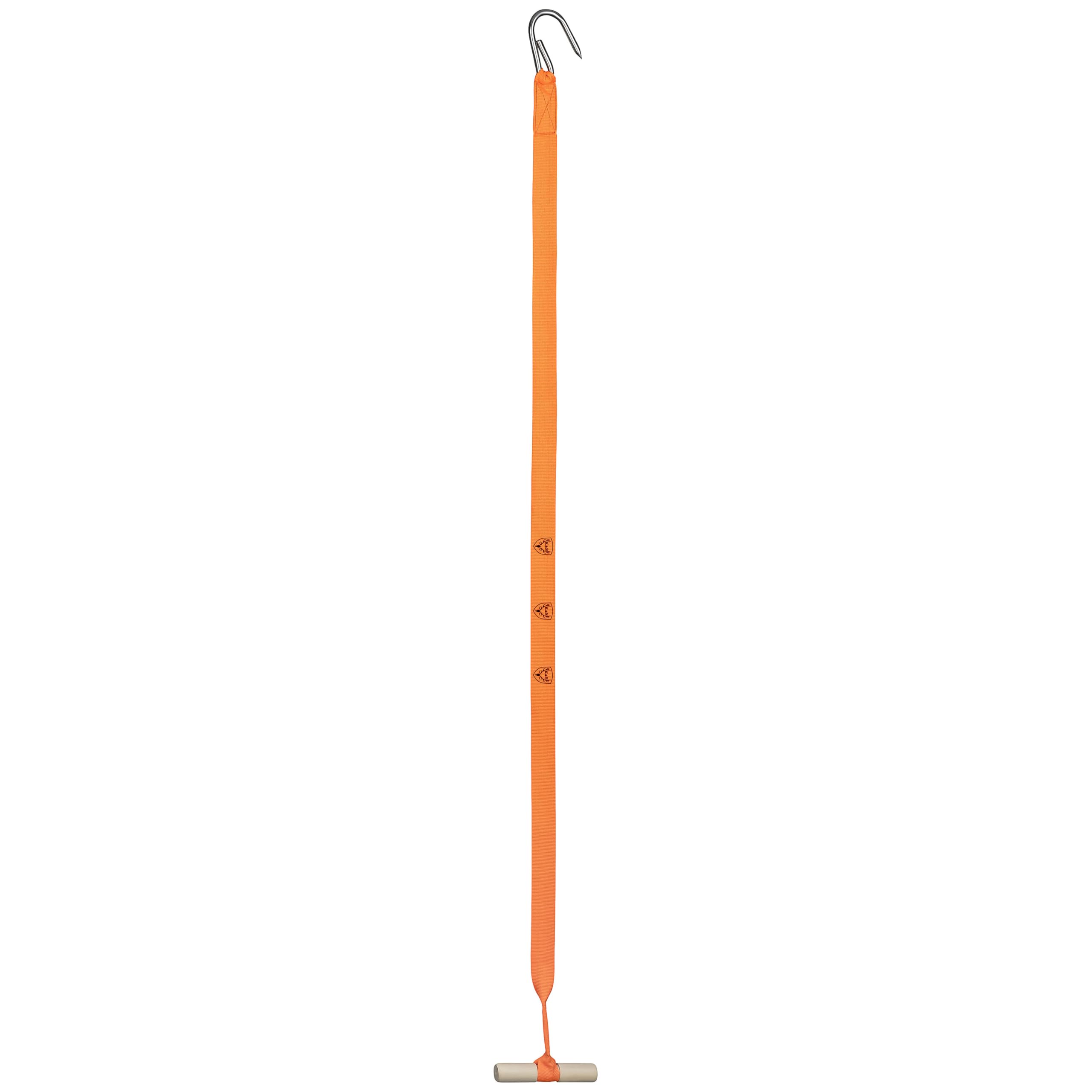 K&S Wildkameras Cintura per selvaggina Selvatica, Deer Drag, Aiuto per Tirare Cervi Cinghiale, con Gancio in Acciaio Inox, Arancia