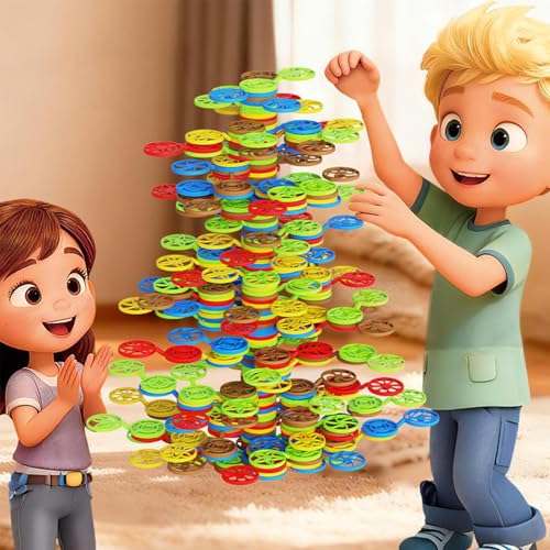 Juego de bloques de balance Stack-a-Rainbow-Tree, el regalo educativo ideal 6