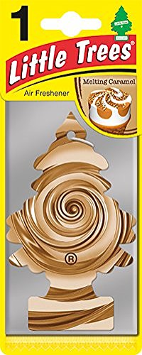 Magic Tree Little Trees Car Home Air Freshener Freshner Smell Fragrance Aroma Scent - MELTING CARAMEL (72 Pack)