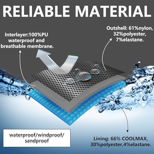 Waterproof Socks Men Women Cushion Breathable Hiking Wading Skiing Outdoor Sport Crew Socks3