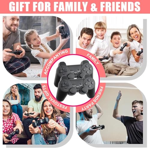 Wireless Retro Game Console Stick 4K with Built-in 8+ Emulators, 20,000+ Games, Hdmi Output & 2.4GHz 2 Remote Gaming Controllers(64G Black) - Image 6