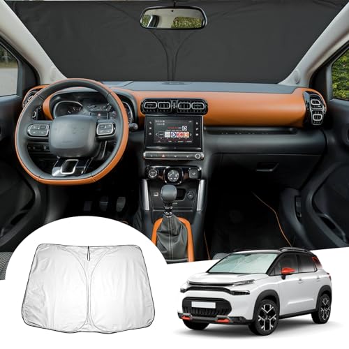 GAFAT Kompatibel mit Citroen C3 Aircross 2017-2024 Sonnenschutz Frontscheibe