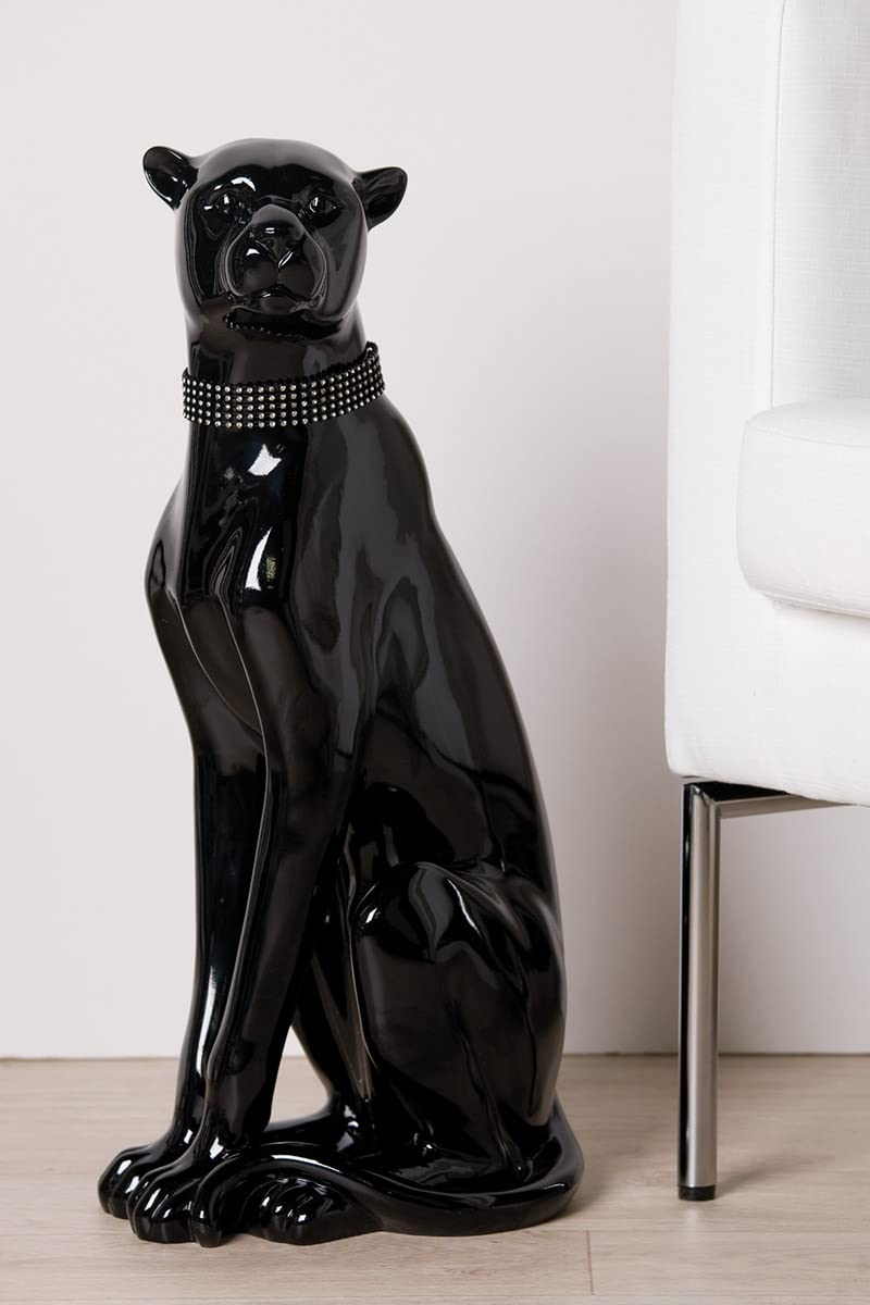 Casablanca Decorative Figure Pug Sitting - Modern Animal Figure Sculpture in Street Art Graffiti Design - Decoration Indoor - Multi-Colour Height 23 cm