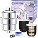 Produktbild IT'S PURE EXPERT 15-Schichten Duschfilter Shower Filter Duschfilter Shower Filter Universal Duschfilter zur Entfernung Wasser Chlor Schwermetall Fluoride, Wasser Weichmache2 Aufsätze