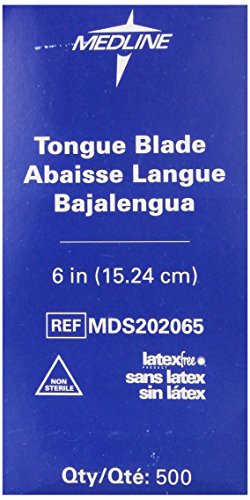 Image of Medline Non-Sterile Tongue Depressors, 500 Count