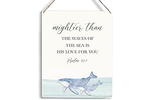 Inspirational Nautical Ocean Whale Decor