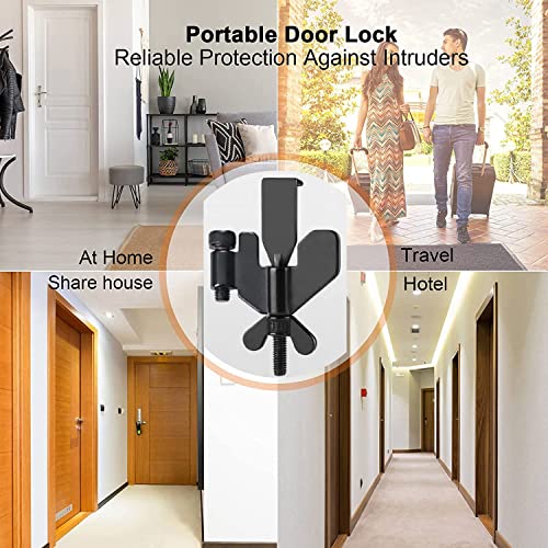 Portable Door Lock, Heavy Duty Upgraded Adjustable Lock For Home, Hotel, Airbnb And Dorm, Additional Security And Safety, Secure Your Room And Home Doors Against High Impact (2Set)) #TOP5