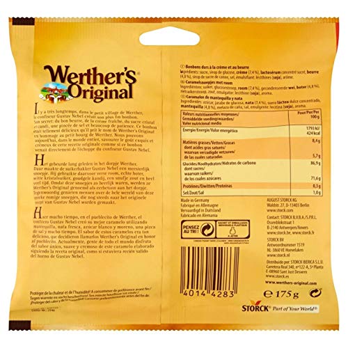WERTHER S ORIGINAL - Bonbon Classique Sachet De 175G - Lot De 4