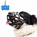 Dog Muzzle, Breathable Basket and Soft Cage Black Dog Mouth Cover,Anti-Biting, Barking and Chewing for Small Medium Large Dogs, 1 Pack Poop Bags for Dogs (Medium)