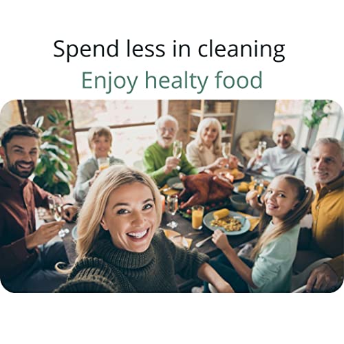 Icollections 100 Pcs Perforated Air Fryer Paper Liners For Crispy Food - Oil And Water Proof Non-Stick Air Fryer Disposable Paper Liners For Baking And Roasting - 6.3 Inch Round Air Fryer Liners #TOP6