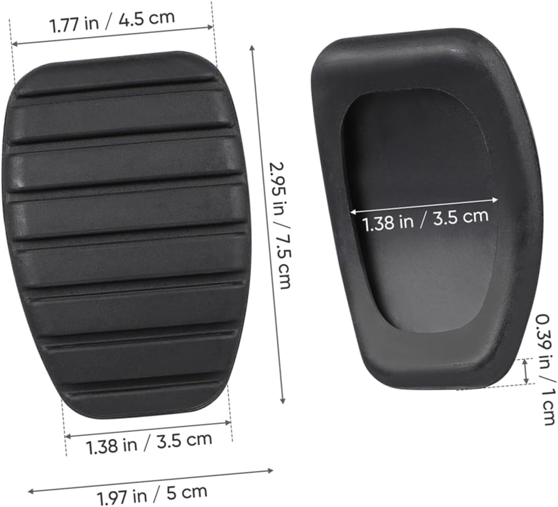 5pcs Clutch Pedal Pad Cover for Car Brake Pad Throttle Protective Cover Oil Resistant Rubber Material Easy Install