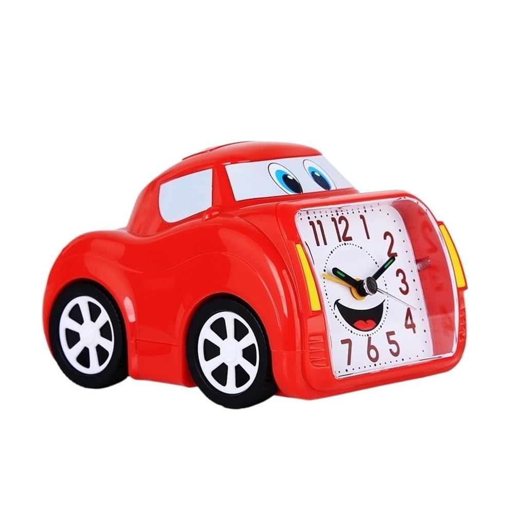 NIUHUAHUI Alarm Clock, Alarm Clock Silent Bedside Electronic Bedroom Luminous Creative Student Watch(Red)