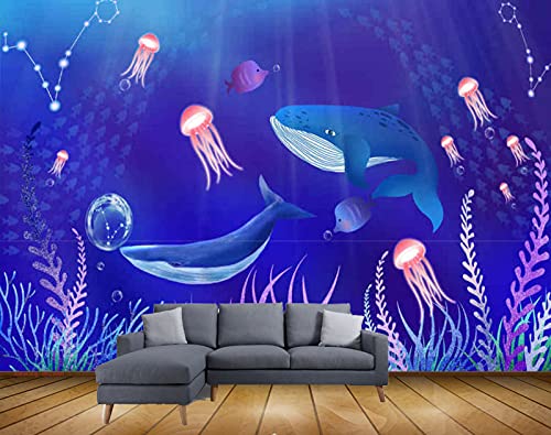 Beibehang Exclusive BRZ2069 Beautiful Marine Life Collection HD 3D Wallpaper(182 cm x 152 cm)