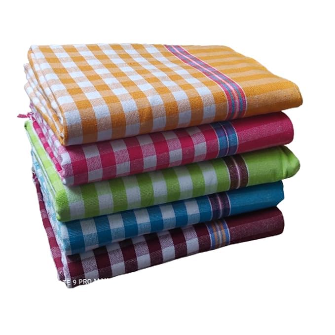 cottontail Cotton Bath Towels 450 GSM (Set of 4, Multcolor, Extra Large Size, 80 Cm X 160 Cm), Assorted