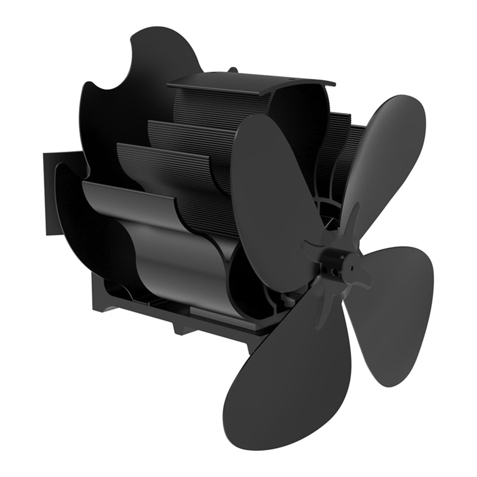 Ventilador De Estufa De Leña TOP Ventilador De Chimenea Alimentado Por Calor Ventilador De Estufa De 4 Aspas Accesorios For Estufas De Leña Funcionamiento Silencioso Estufa De Leña FáCil De Usar