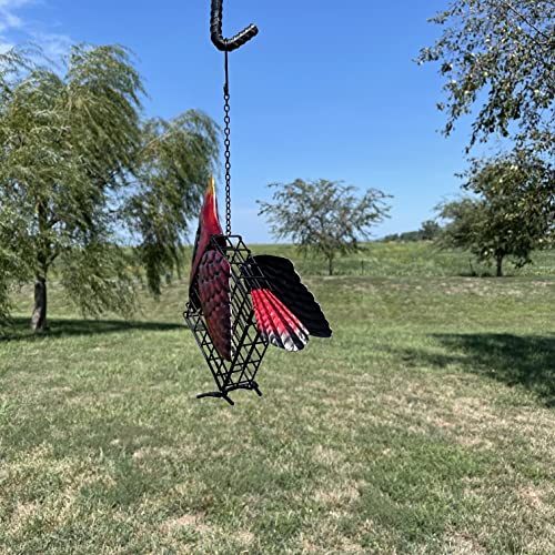 Gift Essentials Cardinal Suet Feeder Holds One Suet Or Seed Cake, Includes Hanging Chain And Snap Shut Suet Cage #TOP7