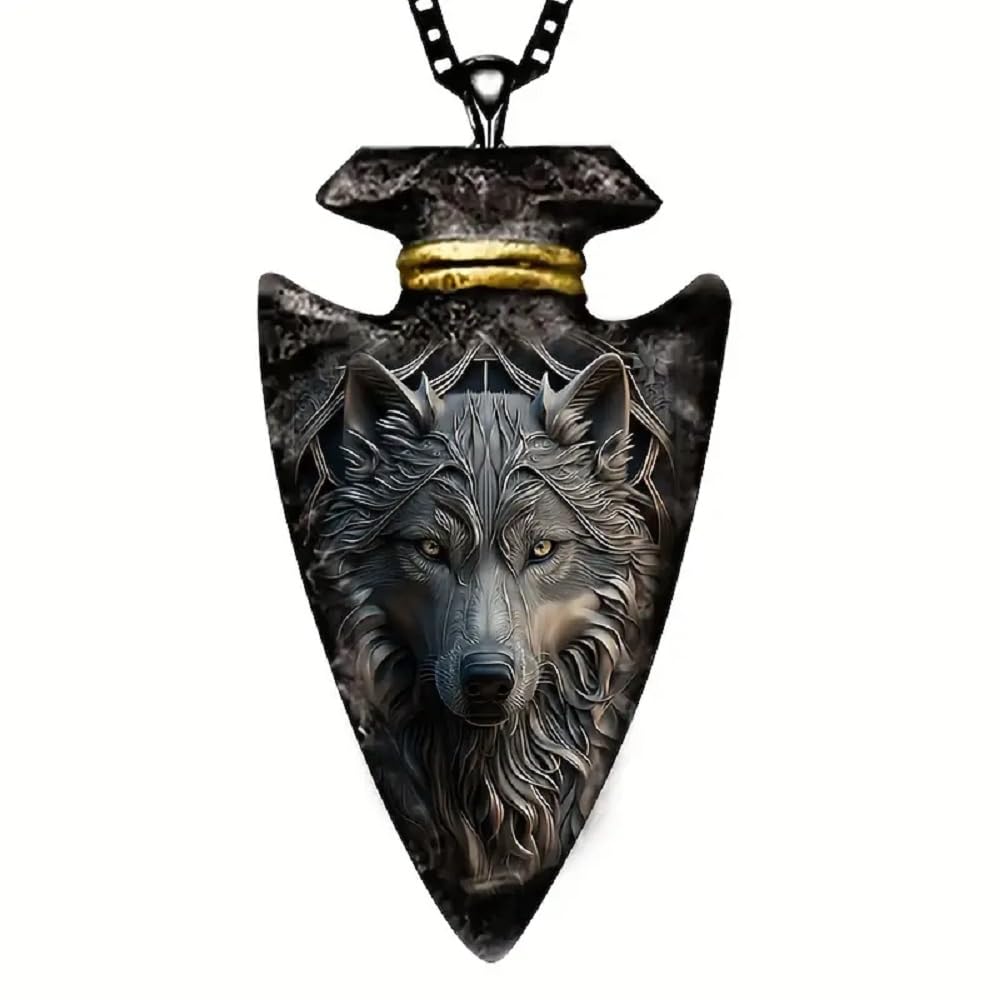 AttractionOil.comNew Gray Wolf Arrowhead Necklace