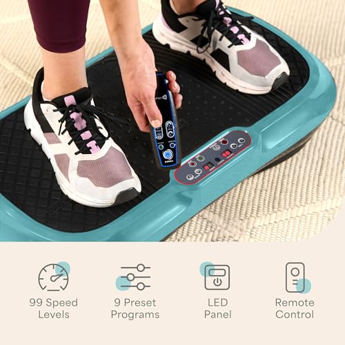 Image of Lifepro Waver Vibration Plate Exercise Machine - High-Intensity Vibration Plate for Lymphatic Drainage - Full-Body Workout Vibrating Platform with Loop Bands - Fitness Equipment for Strength & Toning