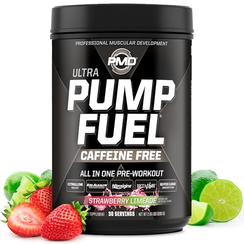 PMD Pump Fuel Ultra Caffeine Free Strawberry Limeade Flavor - 30 Servings