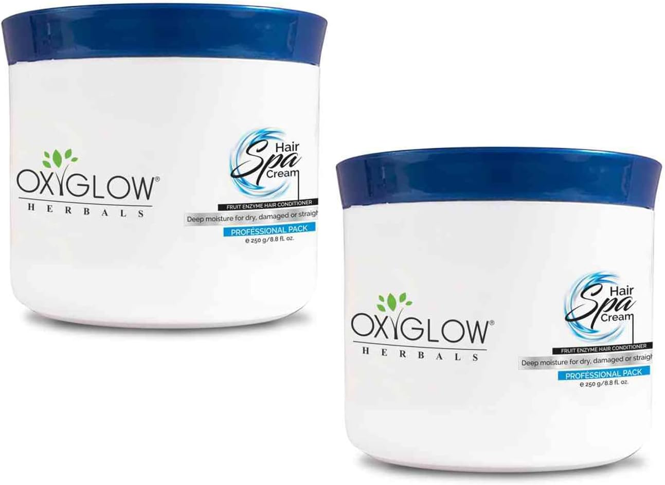 OXYGLOW HERBALS Hair Spa Cream, 250g (Pack of 2)